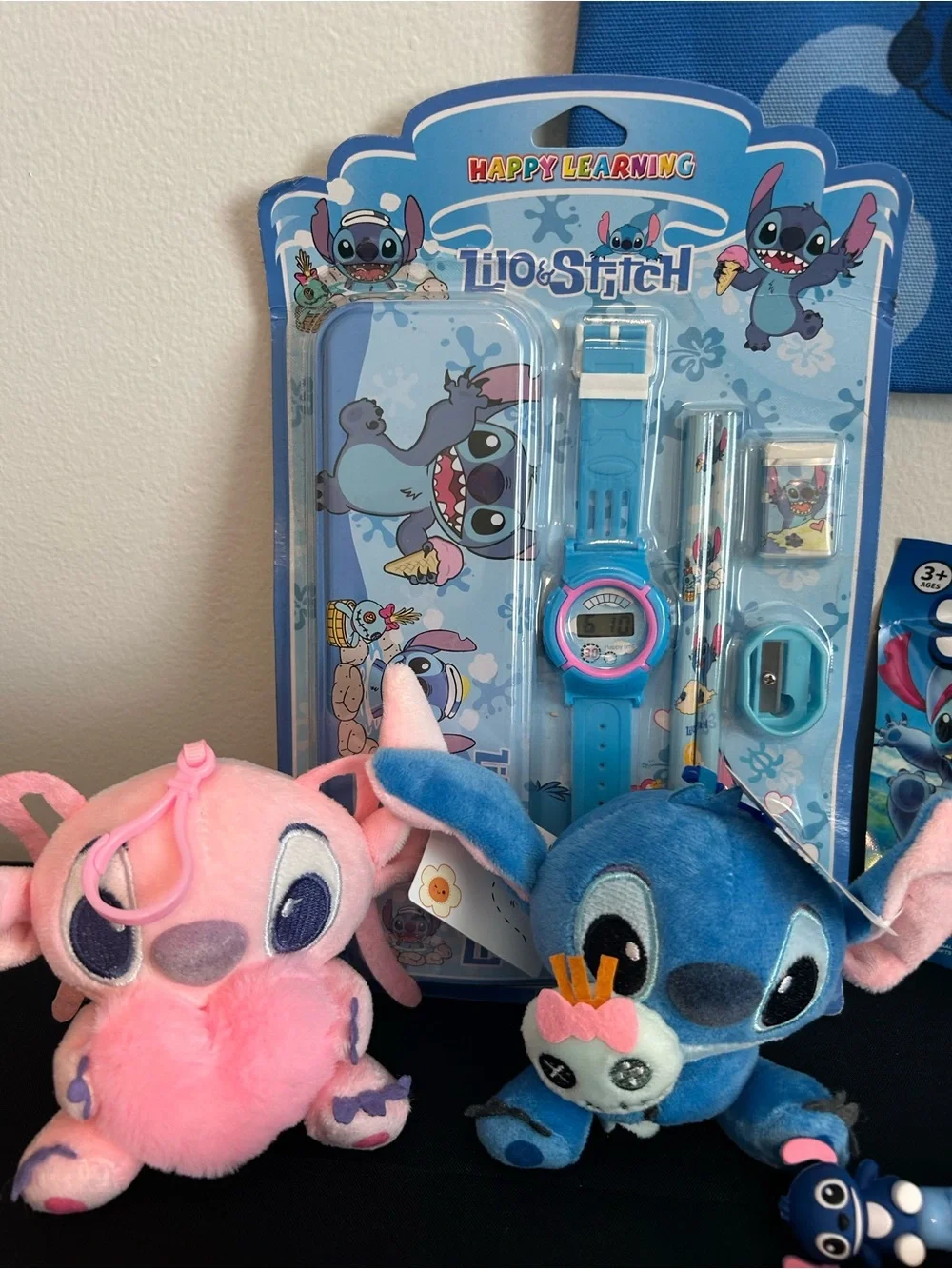 Blue Stitch Kids Tote Bag and Accessory Set
